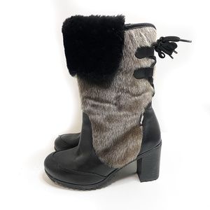 Pajar Couture Collection Sealskin Leather Boots Sz 6-6.5